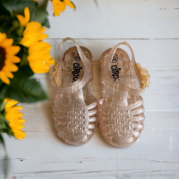 Circo Shoes Circo Gold Glitter Jelly Sandals 56 Toddler Euc Poshmark